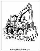 Bulldozer Coloring Pages Free Downloads  Sheets For Kids sketch template