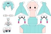 Electric Angel Miku Chibi Doll | Free Printable Papercraft Templates
