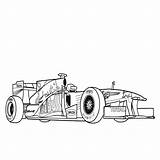 F1 Kleurplaat Raceauto Rennauto Colorear Coche Para Malvorlage Car  sketch template