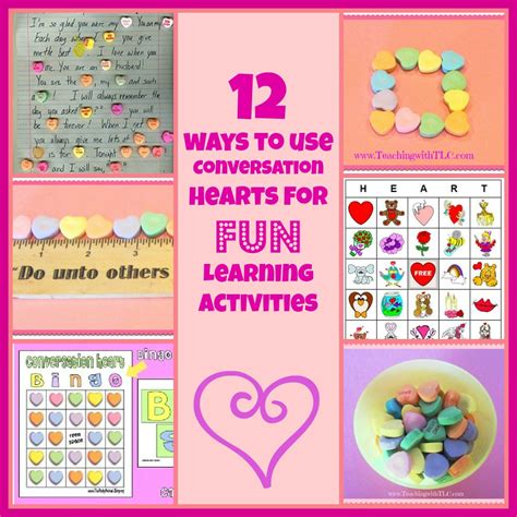 Teaching with TLC: 12 FUN Ways to Use Conversation Candy Hearts