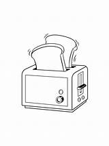 Toaster Coloring Page Pages sketch template