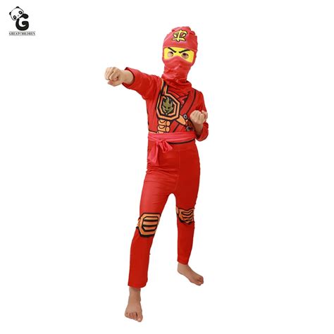 Ninjago Costume Kids Jumpsuits Ninja Halloween Costumes for Kids Christmas Fancy Party Dress ...