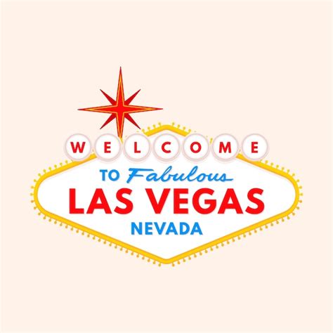 Premium Vector | Flat design las vegas sign illustration