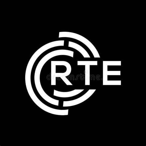 RTE Letter Logo Design. RTE Monogram Initials Letter Logo Concept Stock Vector - Illustration of ...