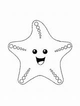 Starfish Coloring Pages For Kids  Home sketch template