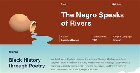 The Negro Speaks of Rivers Study Guide | Course Hero