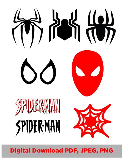 Spiderman Logo Spiderman SVG Bundle Vector Designs, Cricut, Download - Etsy