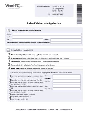 Fillable Online ireland visahq co Ireland Visa Application for Citizens of Saudi Arabia Fax ...