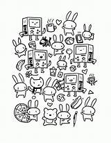 Coloring Doodles Printable sketch template