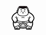 Kids Sumo Wrestling Coloring Adventure  Page sketch template