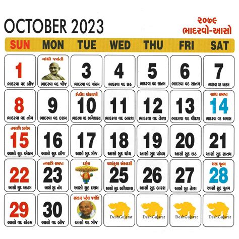 Gujarati Calendar 2024: Vikram Samvat Year 2080 | DeshGujarat