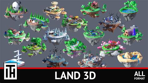 3D model Land 3D VR / AR / low-poly | CGTrader