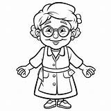 Grandma Coloring Page For Kids  Free Printable Family coloring Pages sketch template