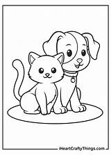 Dog And Cat Coloring Pages Updated 2021 sketch template