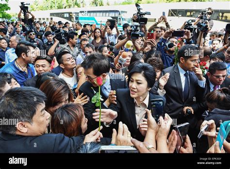 Bangkok, Thailand. 19th May, 2015. Former Thai prime minister Yingluck ...