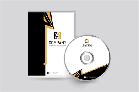 Premium Vector | Dvd cover and label template in flat style