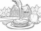 Maple Syrup Coloring Pages Coloring sketch template