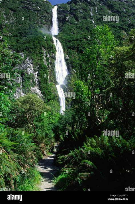 Sutherland Falls, New Zealand Stock Photo - Alamy