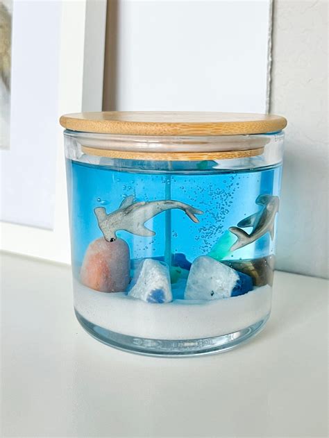 Shark tank candle shark decor shark decorations shark home decorations shark bathroom decor fish ...