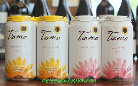 Tiamo Organic Wines in a Can - The Complete Package