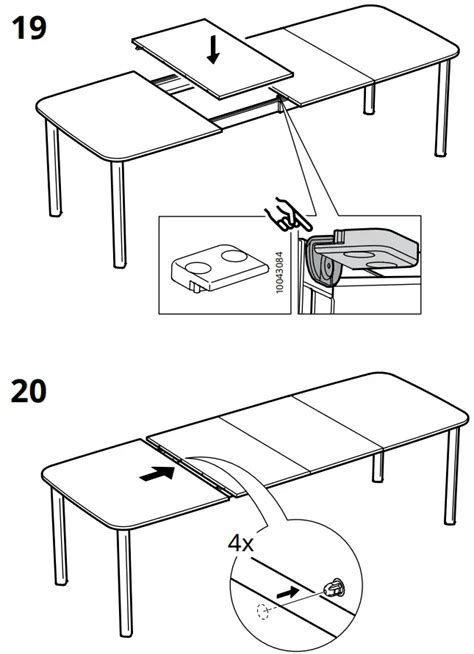 IKEA STRANDTORP Extendable Table Instruction Manual