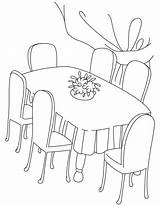 Table Coloring Pages  Coloring Home sketch template