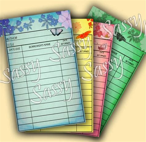 Library Card Template - 13+ Free Printable Sample, Example, Format ...