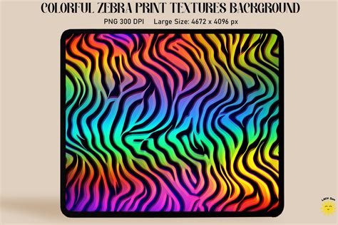 Rainbow Zebra Animal Print Backgrounds Graphic by Lazy Sun · Creative Fabrica