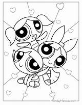 Powerpuff Girls Bubbles Coloring Page sketch template