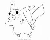 Pokemon Pikachu Coloring Pages sketch template