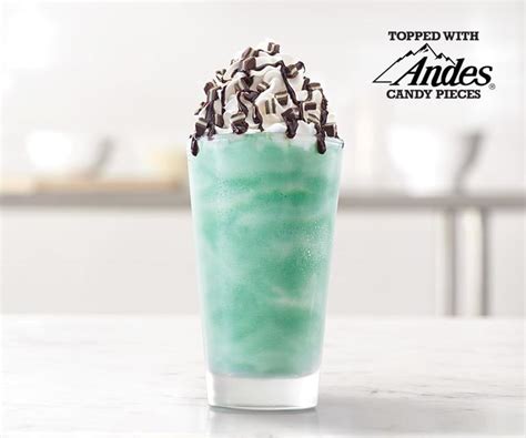 Arby's Andes Mint Chocolate Shake Nutrition Facts