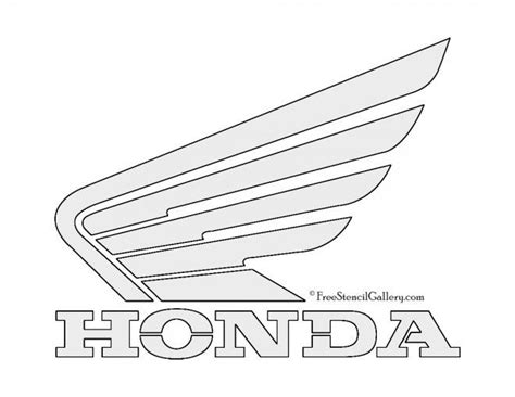 Honda Motorcycles Logo Stencil