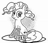 Little Pony Pinkie Pie sketch template