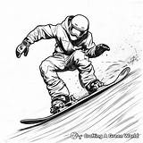 Snowboard Coloring Pages  Free & Printable sketch template