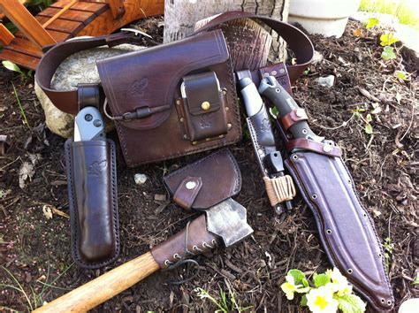 Bushcraft belt Kit by "The Crying Cow" Leatherwork Facebook | Bushcraft kit, Bushcraft ...