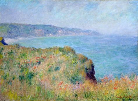 Cliff near Pourville, 1882 - Claude Monet - WikiArt.org