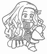 Nezuko Coloring Pages  Free Printable For Kids sketch template