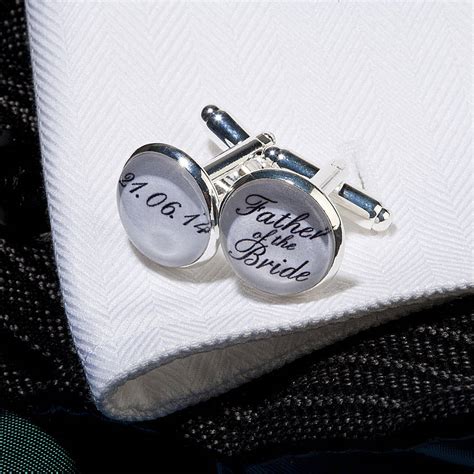 personalised silver plated wedding cufflinks by all things brighton beautiful ...