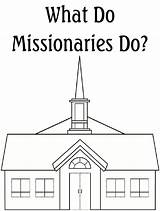 Mission Missionaries Sketch Coloring Page sketch template
