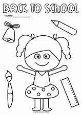 Printable Coloring Pages For Kids Back to School Themed sketch template