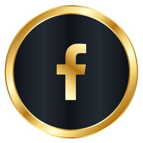 Facebook Icon Gold Gold Facebook Icon Png Free Transparent Png | Images and Photos finder