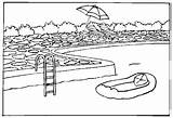 Coloring Page Swimming Pool  TOP COLORING BOOK sketch template