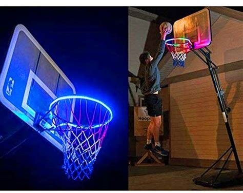 2020 LED Basketball Hoop Lights Basketball Rim LED Solar Light Playing ...