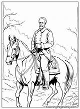 Lee Robert Drawing Easy Coloring Pages General Cw Portrait Template  sketch template