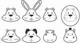 Print and Color Stickers Of Animals  Free Printable Papercraft Templates sketch template
