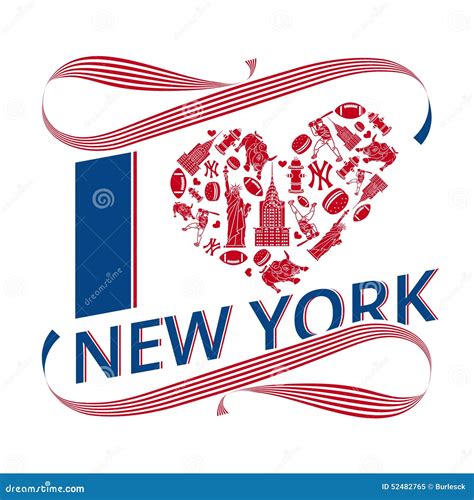 I love New York stock vector. Illustration of landmark - 52482765