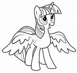 Twilight Sparkle Coloring Pages Printable For Free Download sketch template