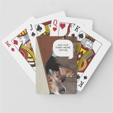 Create Your Own Meme Custom Funny Photo Playing Cards | Zazzle.com