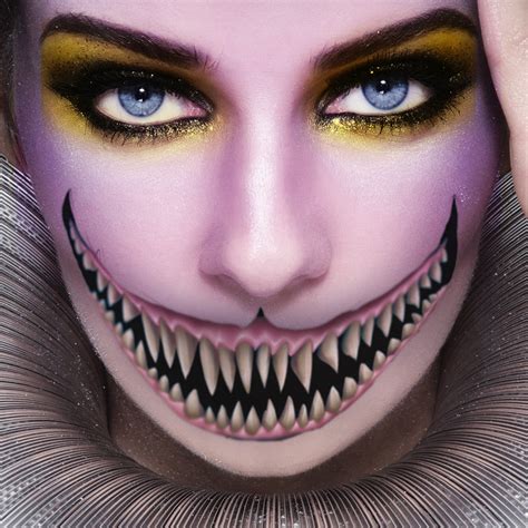 Scary Smile Big Mouth Costume Tattoo