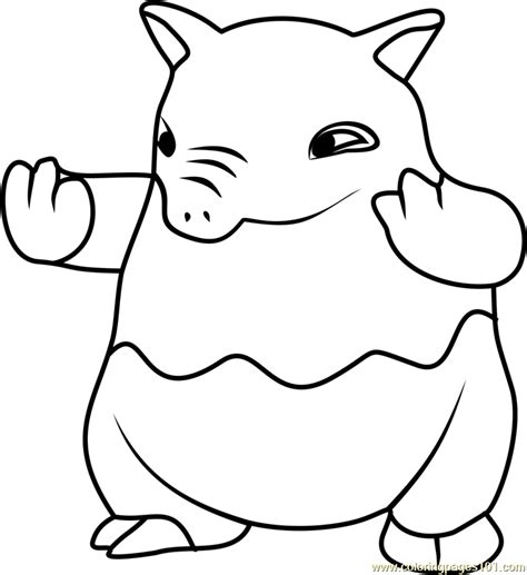 Drowzee Pokemon GO Coloring Page for Kids - Free Pokemon GO Printable Coloring Pages Online for ...